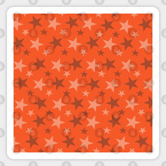 orange stars Magnet by persa